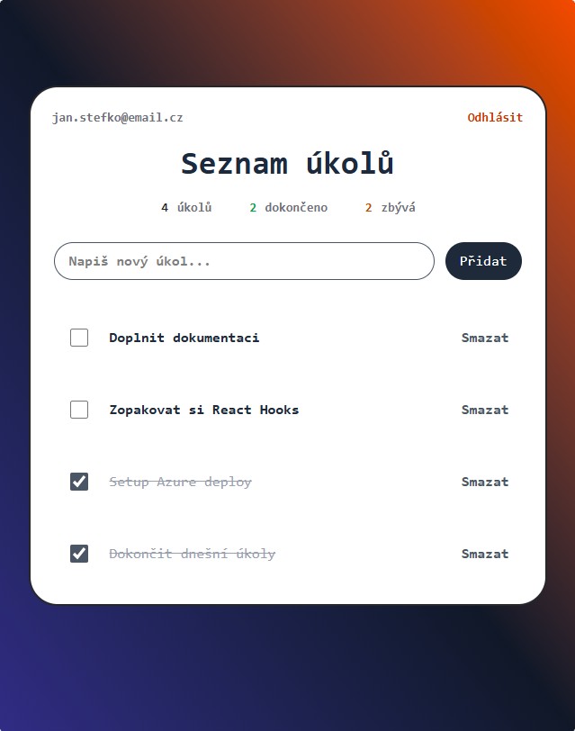 TODO App — seznam úkolů